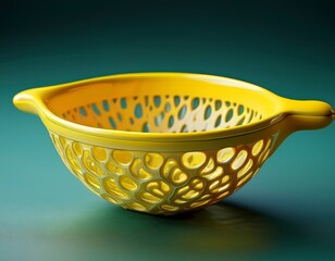 yellow ceramic lemon shaped strainer
