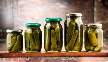 pickles jarred in vinegar bath line