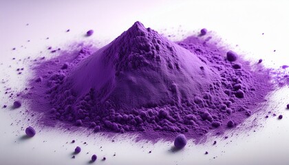 purple powder texture on a white surface
