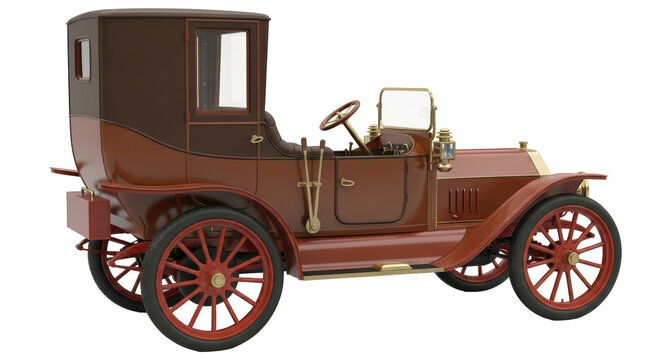 Fototapeta Isolated Classic Vintage Car