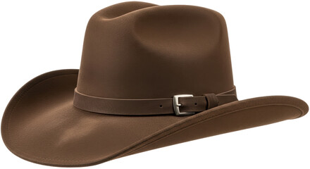 Isolated Brown Cowboy Hat