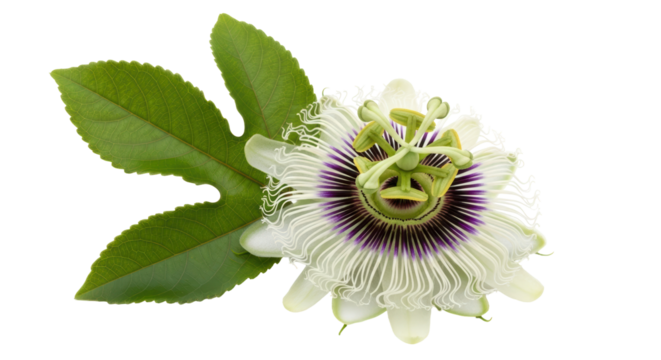 Isolated Passion Flower Blossom