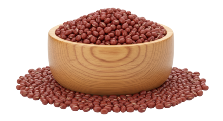 Isolated Bowl of Adzuki Beans