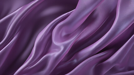 Luxurious purple silk fabric draped in elegant folds, shimmering softly. silk ripple. Illustration