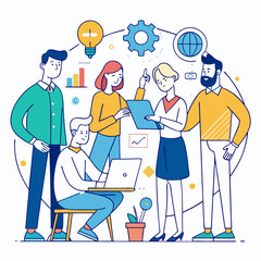 business people in office