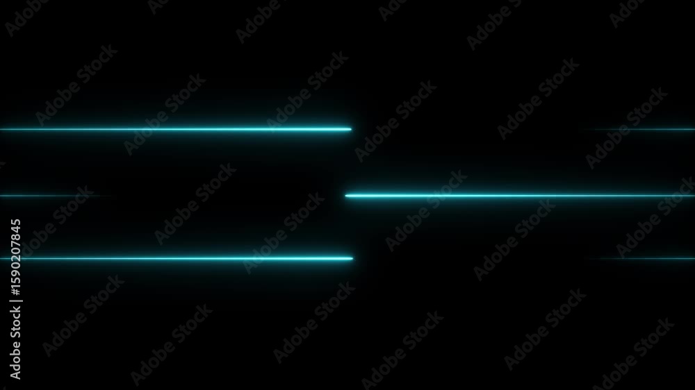 Aufkleber loop animation of glowing horizontal neon line.seamless loop animation of glowing horizontal neon li