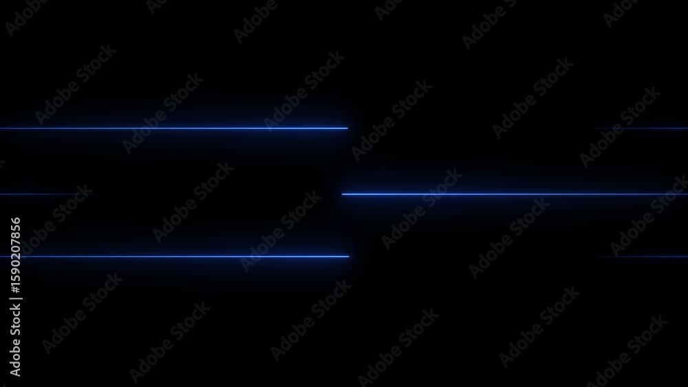Aufkleber loop animation of glowing horizontal neon line.seamless loop animation of glowing horizontal neon li