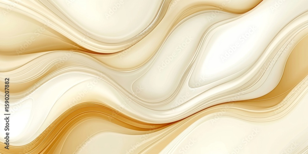 Poster elegant, creamy white seamless texture pattern background in 3d minimalist style for text overlay