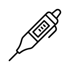 Voltage detector pen in modern design with sleek lines and features, transparent background, vector, icon  