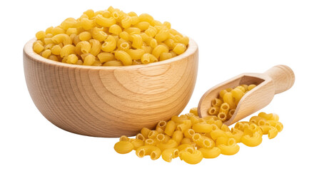 Isolated Elbow Macaroni with Scoop