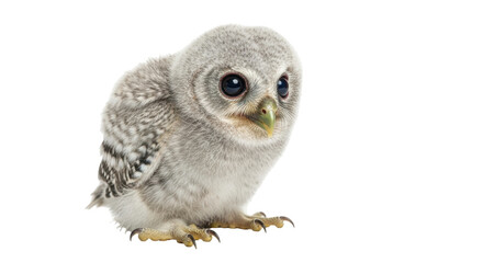 Isolated Baby Owl