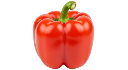 Isolated Fresh Red Bell Pepper