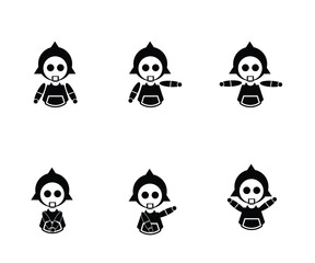 Cyborg Character Vector Illustration