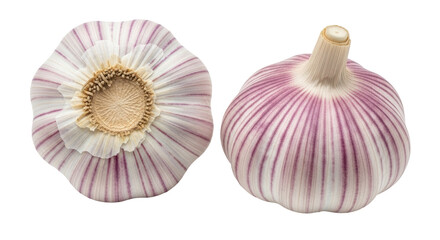 Isolated Garlic Bulbs