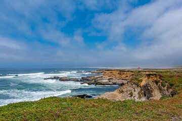 Point Arena bluffs and gazebo