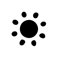 vector element sun classic simple icon