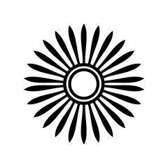 vector element sun symbol illustration rounded