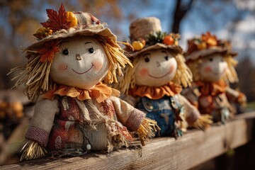 Scarecrow field symbol: straw figure, rural posture, silent guard, farmland corner, wind sway, crop border, bird barrier, worn outfit, autumn mark, natural sculpture, hay limb, lone protector,
