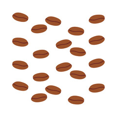 vector silhouette bean coffee simple symbol illustration