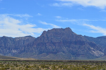 mountain landscape with blue sky