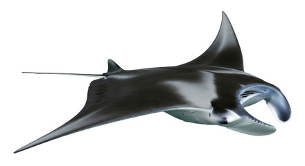 Isolated Manta Ray