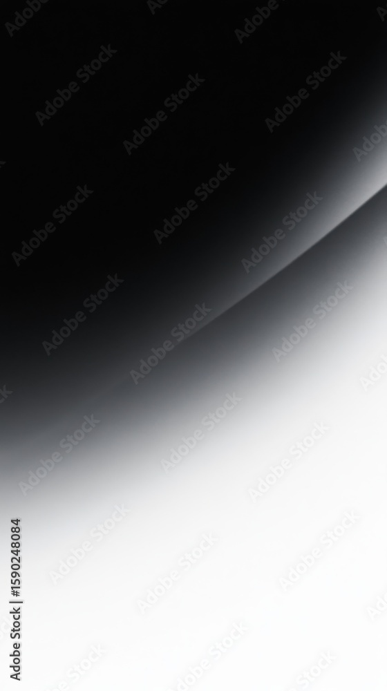 Aufkleber abstract black and white background with a diagonal light reflection. modern futuristic gradient dar