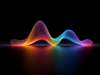 Abstract colorful wave background design for modern art and digital graphic design use