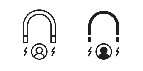 User engagement icon vector design. set web icons