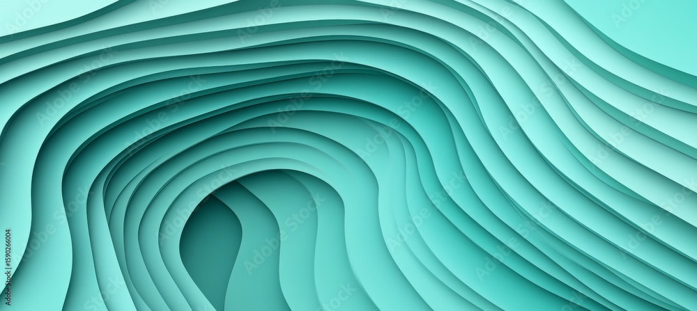 Poster abstract light gradients with robin s eggshell colors and curved wave textures for artistic designs