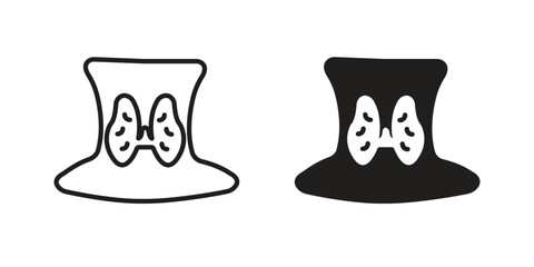 Thyroid icon vector design. set web icons