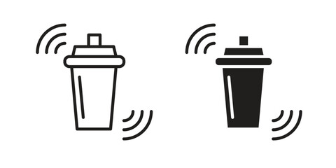 Shaker icon vector design. set web icons