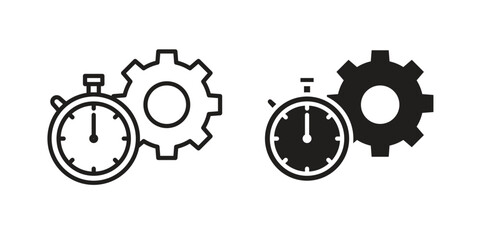 Productivity icon vector design. set web icons