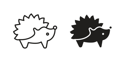 Hedgehog icon vector design. set web icons