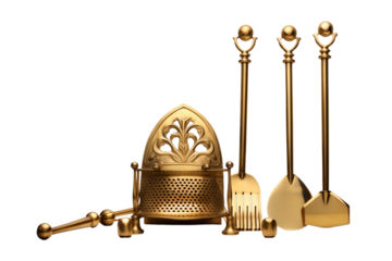 Essential set for wintertime fire upkeep