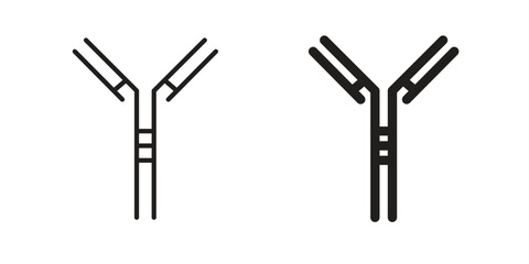 Antibody icon vector design. set web icons