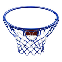 Basketball Hoop And Net Isolated On White Background