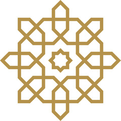 Mandala element decoration in Islamic style