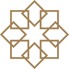 Mandala element decoration in Islamic style