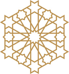 Mandala element decoration in Islamic style