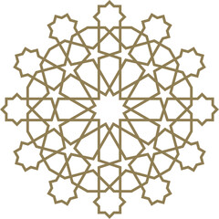 Mandala element decoration in Islamic style