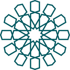 Mandala element decoration in Islamic style