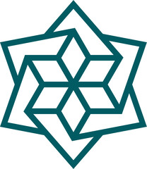 Mandala element decoration in Islamic style