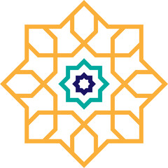 Mandala element decoration in Islamic style