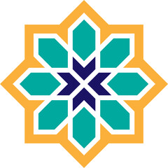 Mandala element decoration in Islamic style