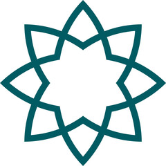 Mandala element decoration in Islamic style