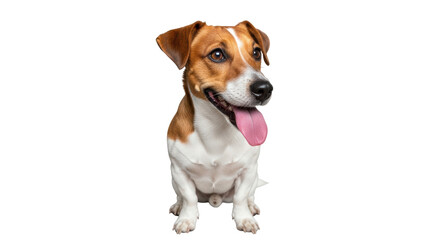 Isolated Jack Russell Terrier Dog