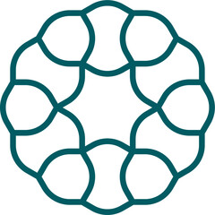 Mandala element decoration in Islamic style