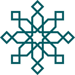 Mandala element decoration in Islamic style