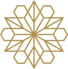 Mandala element decoration in Islamic style