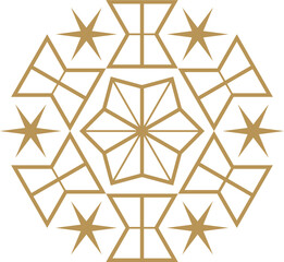 Mandala element decoration in Islamic style